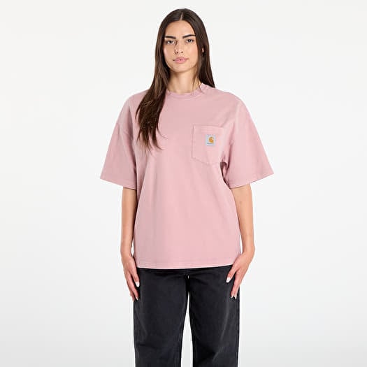 T-shirt Carhartt WIP S/S Hudson Pocket T-Shirt Daphne Chalk Wash