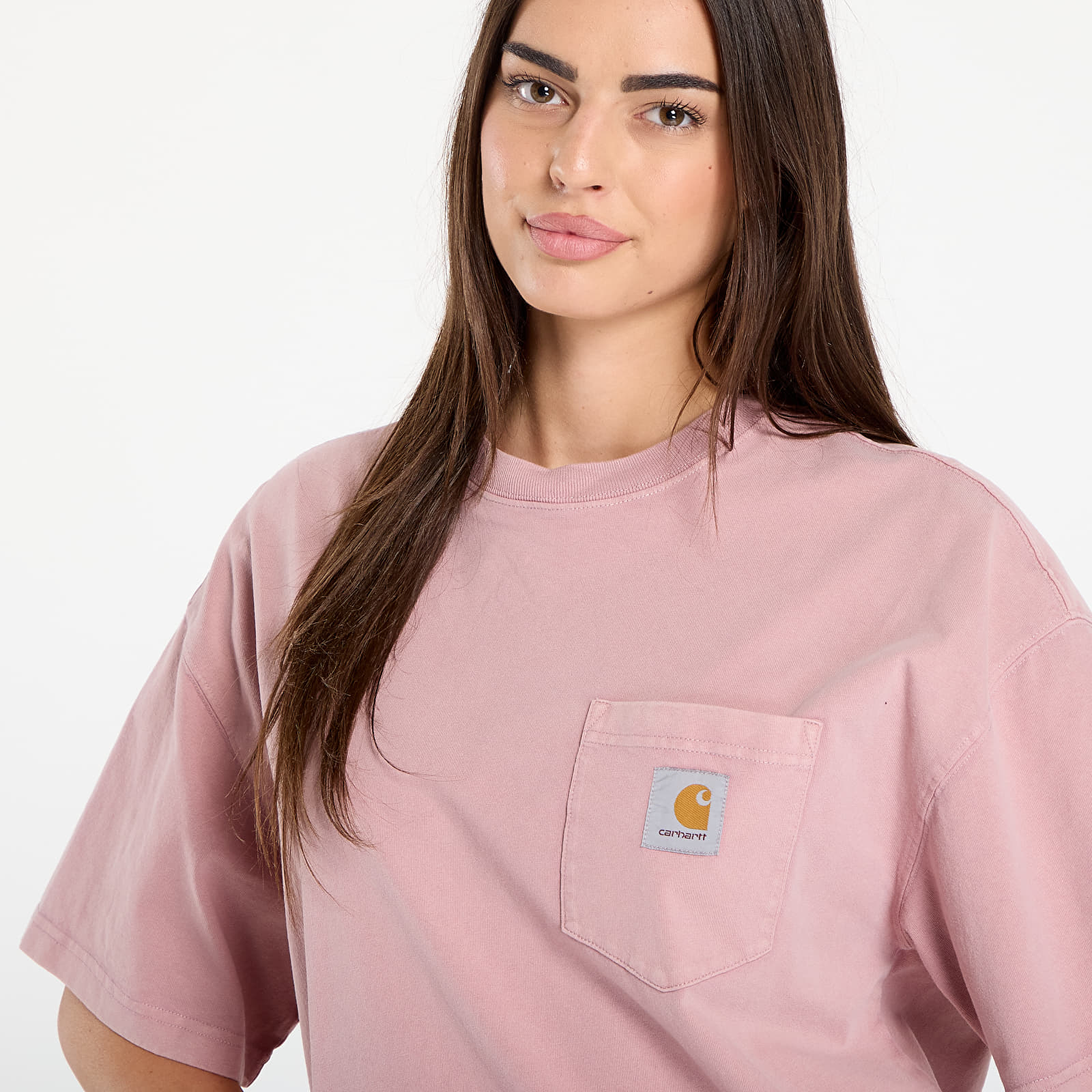 T-Shirts Carhartt WIP S/S Hudson Pocket T-Shirt Daphne Chalk Wash