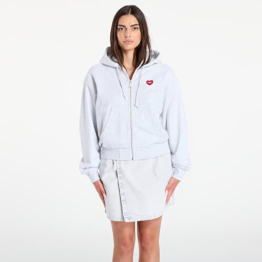 Sweatshirt Carhartt WIP W' Hooded Heart II Hartt Jacke Ash Heather