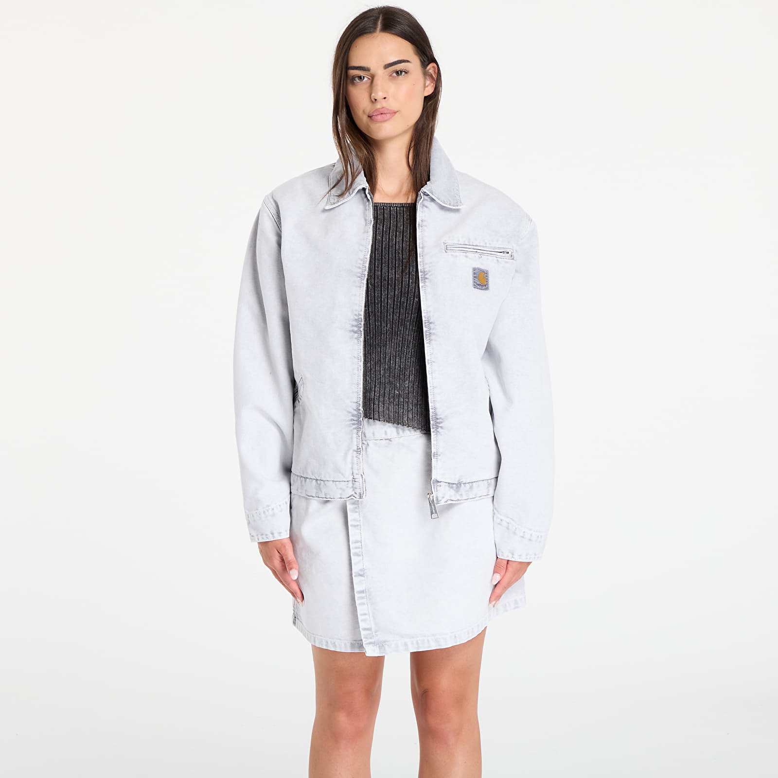 Jacken Carhartt WIP OG Detroit Jacket Black/ Black Chalk Wash