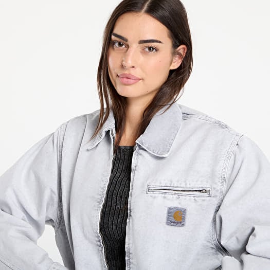 ジャケット・アウター Carhartt OG DETROIT JACKET chalk wash M Jackets Carhartt WIP OG Detroit Jacket Black/ Black Chalk Wash