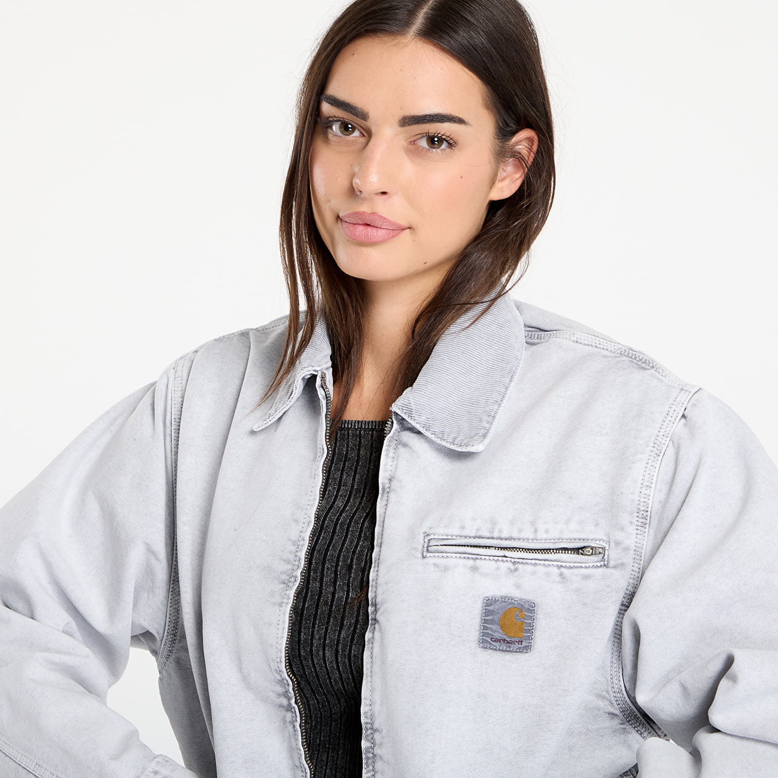 Jacken Carhartt WIP OG Detroit Jacket Black/ Black Chalk Wash