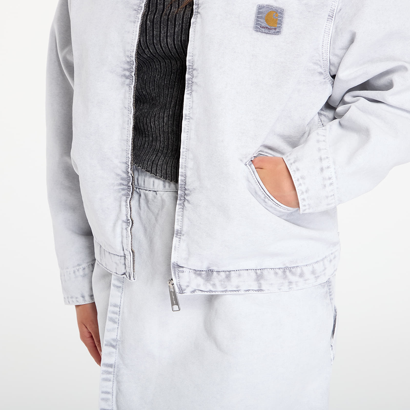 Jacken Carhartt WIP OG Detroit Jacket Black/ Black Chalk Wash