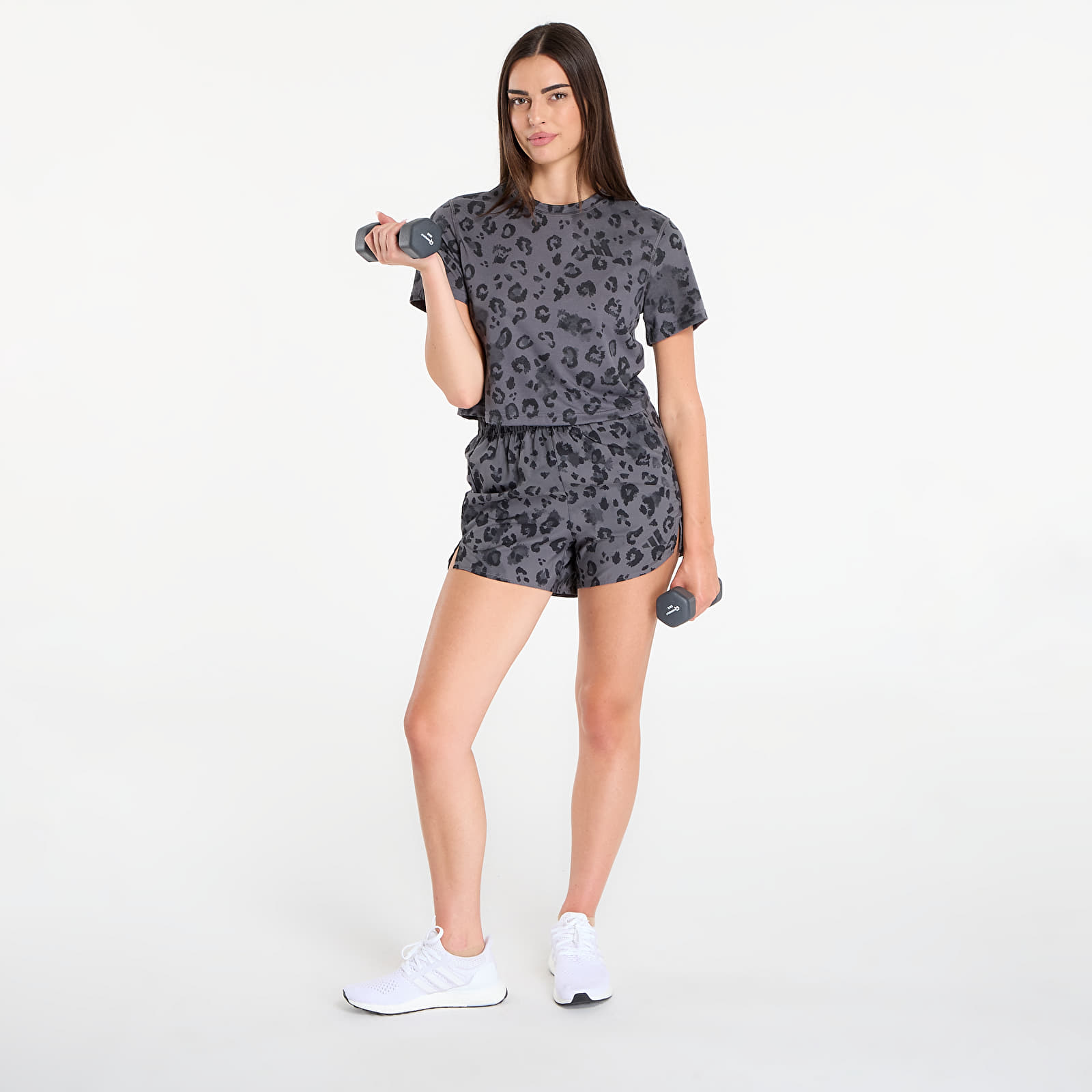 T-Shirts adidas We T-Shirt Aop Grey Five/ Print