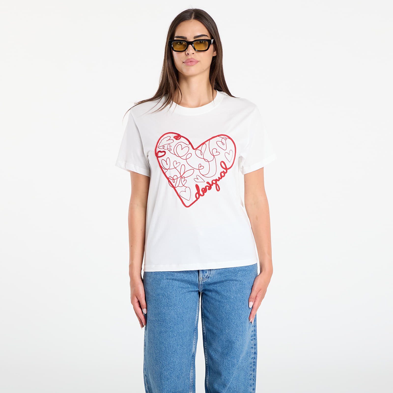T-Shirts Frau Desigual Roma T-Shirt White