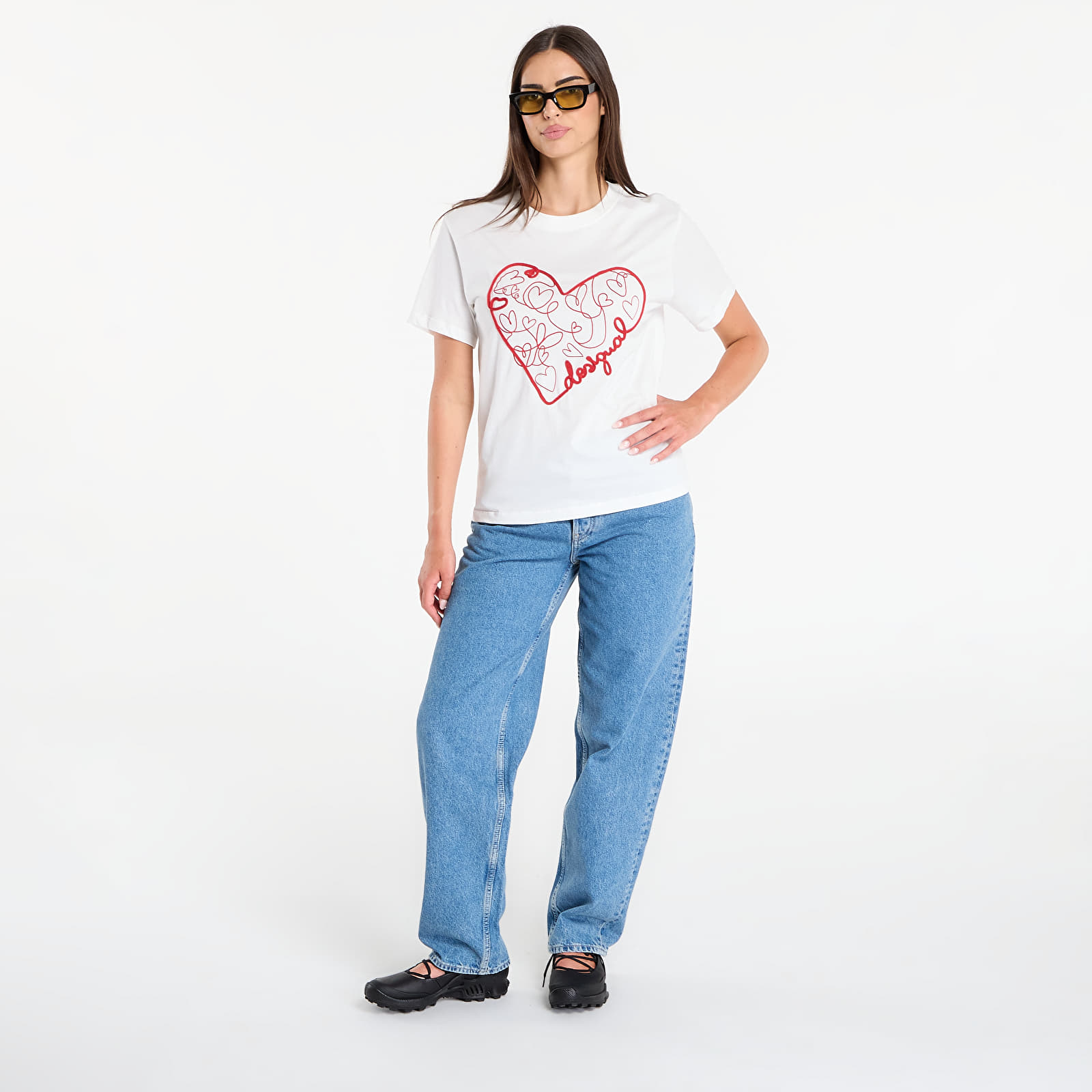 T-Shirts Frau Desigual Roma T-Shirt White