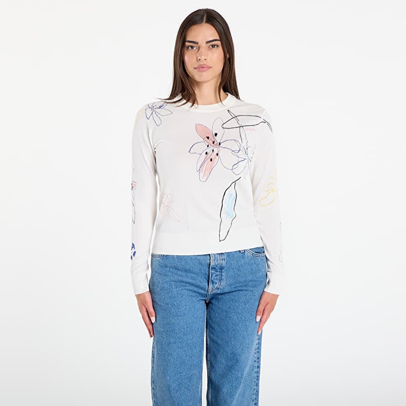 Sveter Desigual Arty Pullover Sweater White