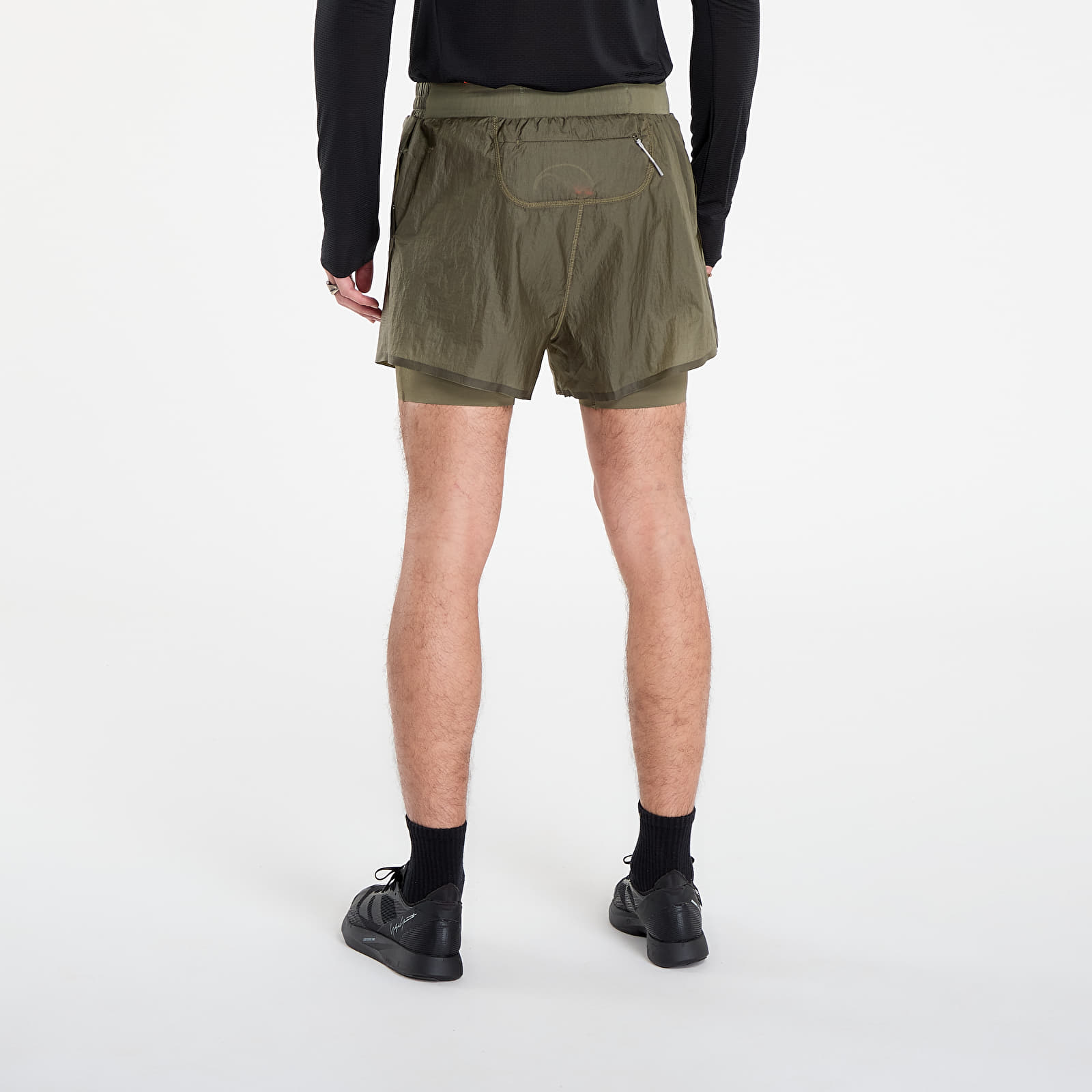 Férfi sortok adidas Adi365 H.Koumori Running 2-In-1 Shorts Olive Strata