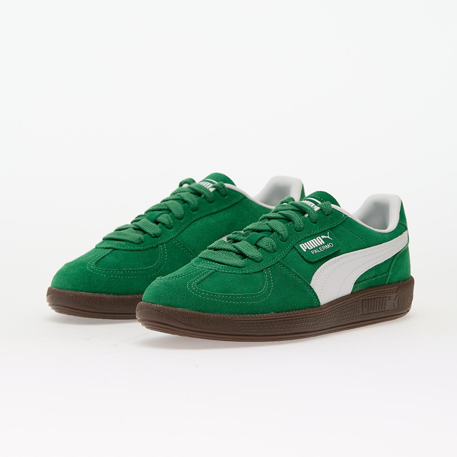 Men's sneakers and shoes Puma Palermo Archive Green-Puma White