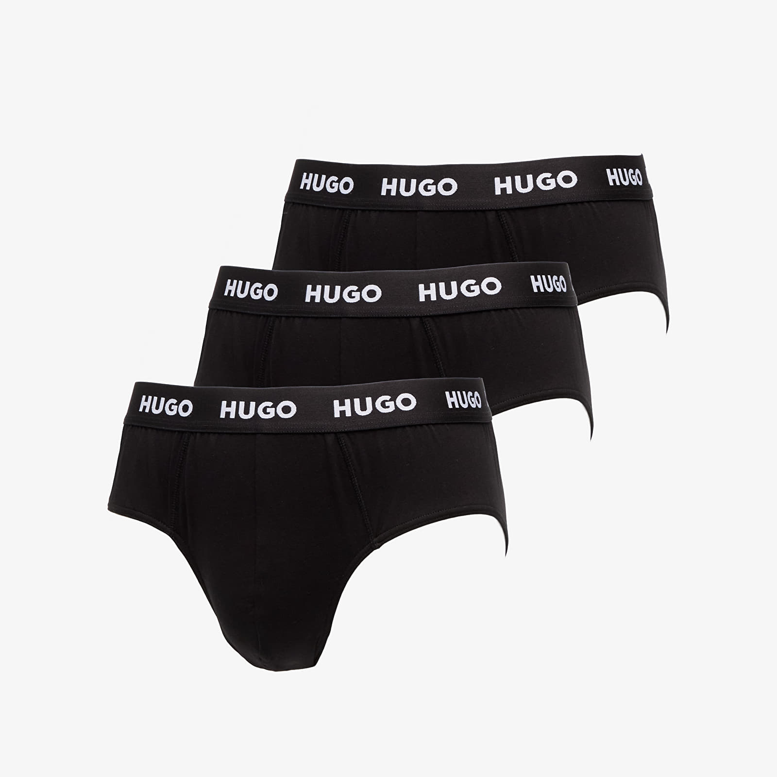 Férfi alsónadrágok Hugo Boss Men-B-Hipbrief 3-Pack Black