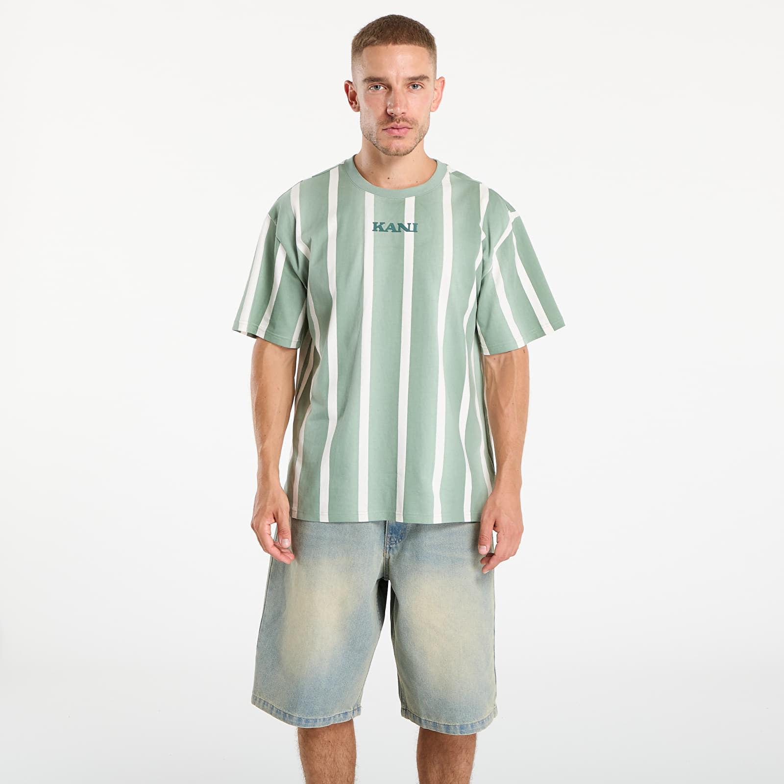 T-Shirts Männer Karl Kani Retro Gradient Stripes T-Shirt Green