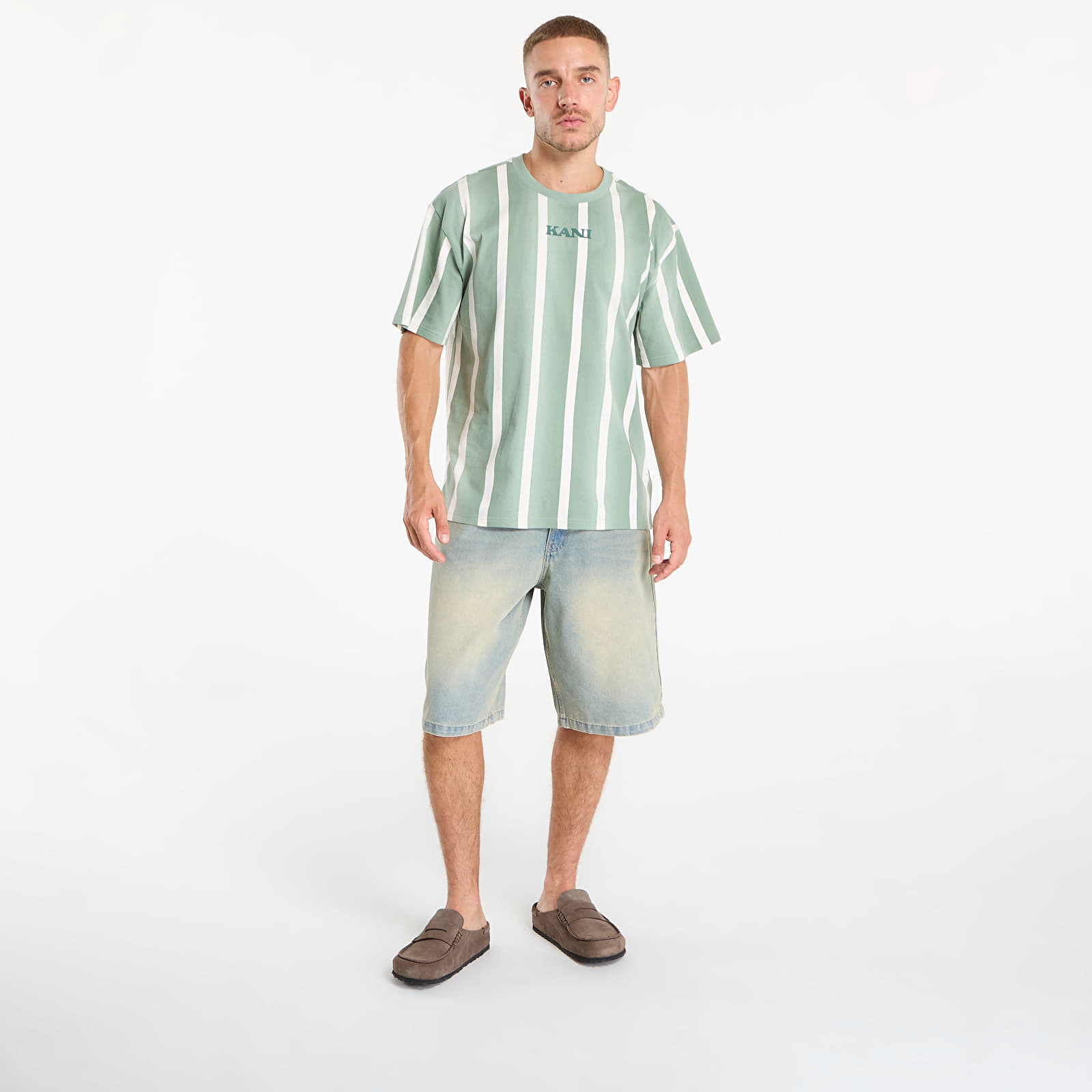 T-Shirts Männer Karl Kani Retro Gradient Stripes T-Shirt Green