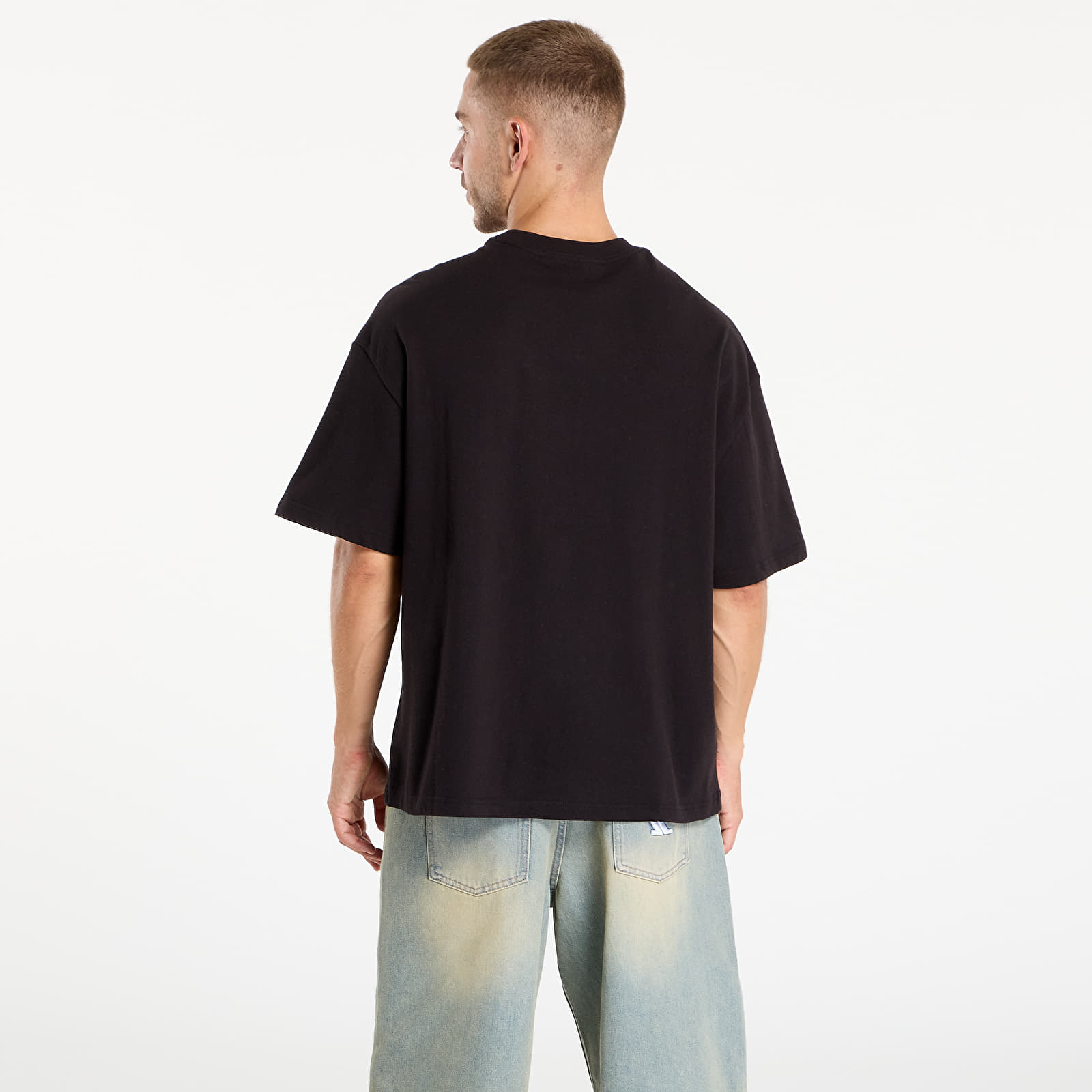 T-Shirts Mitchell & Ness Branded Script Oversized Tee Black