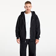 Nike Solo Swoosh Men's Full-Zip Fleece Hoodie Black/ Black/ White