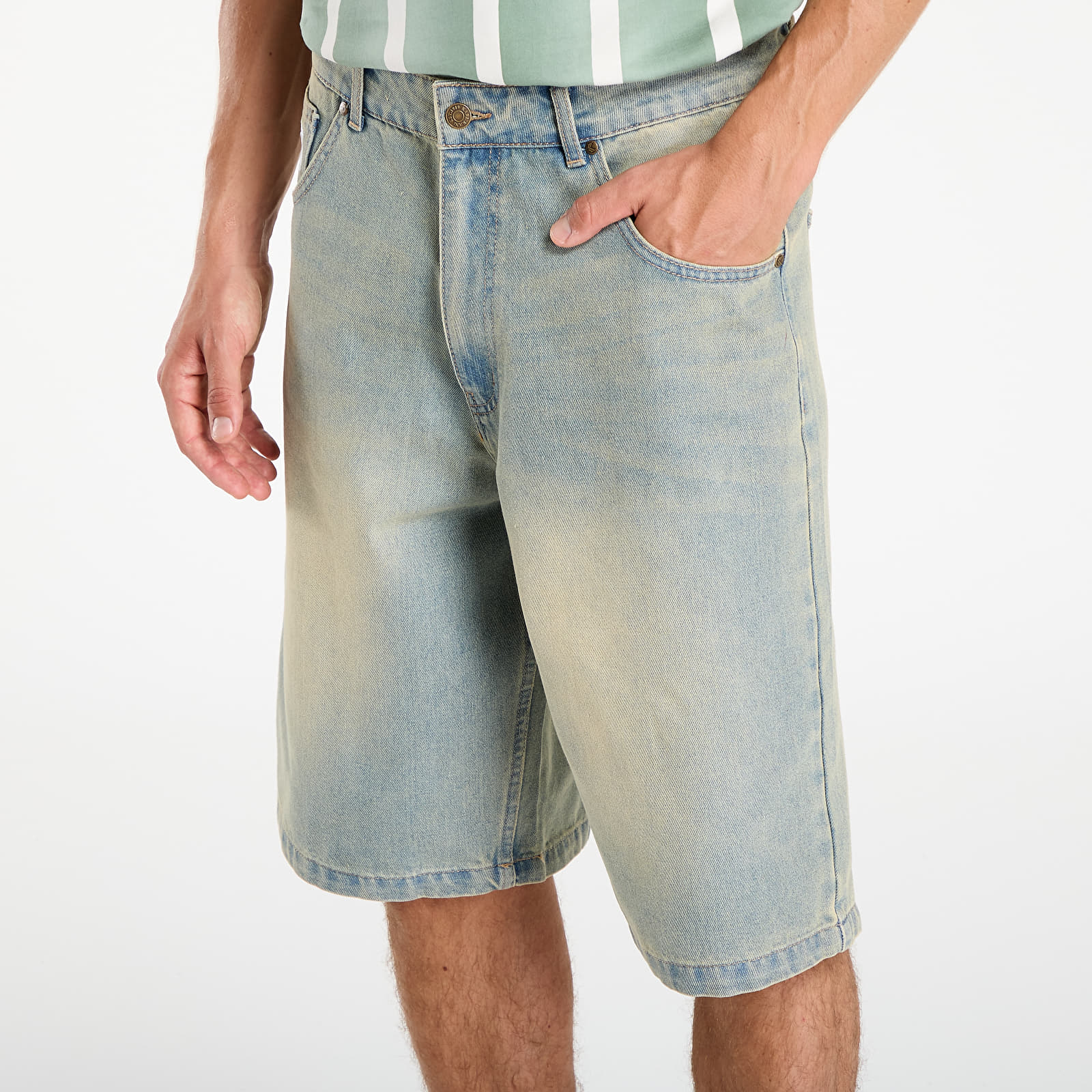 Shorts für Männer Karl Kani OG Denim Baggy Jorts Bleached Blue