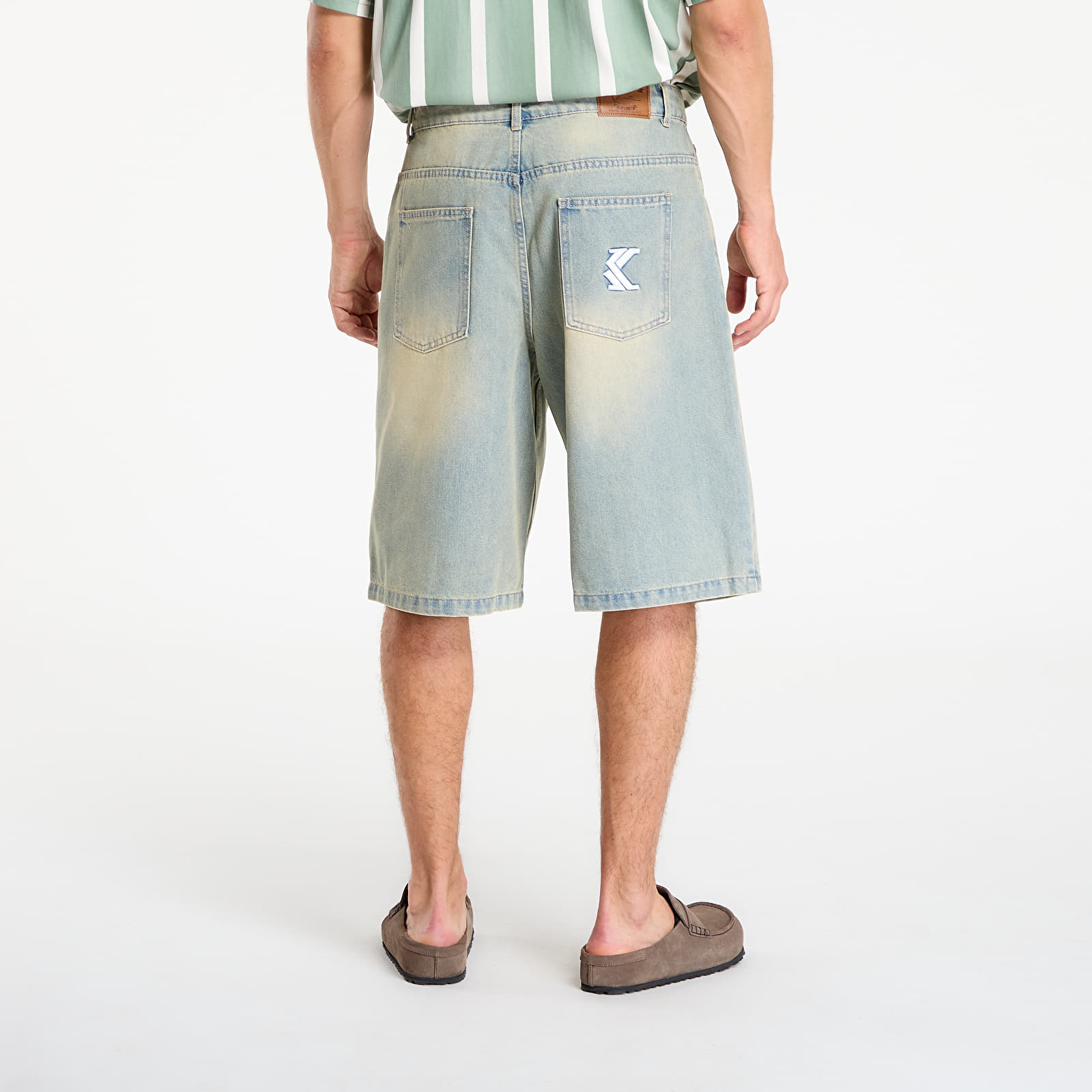 Shorts für Männer Karl Kani OG Denim Baggy Jorts Bleached Blue