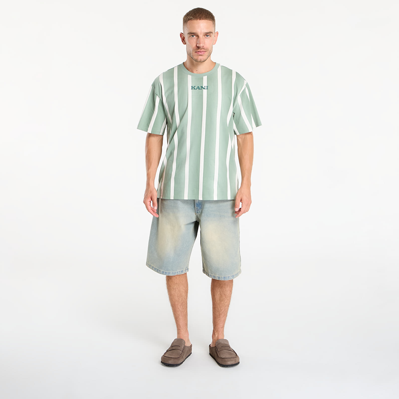 Shorts für Männer Karl Kani OG Denim Baggy Jorts Bleached Blue