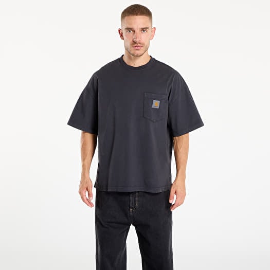 Carhartt WIP S/S Hudson Pocket T-Shirt Black Chalk Wash