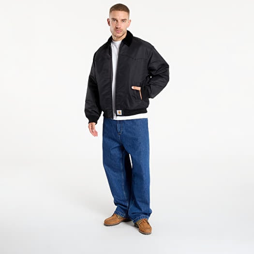 Men's jackets Carhartt WIP Santa Fe Alumni Jacket Black/ Scarlet