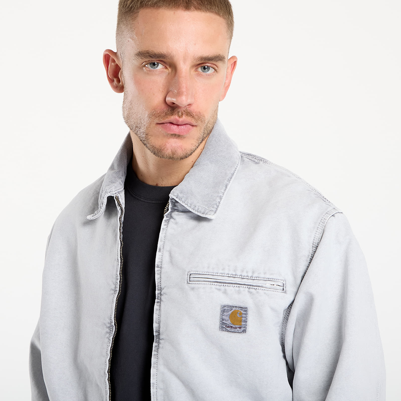 Jacken Carhartt WIP OG Detroit Jacket Black/ Black Chalk Wash
