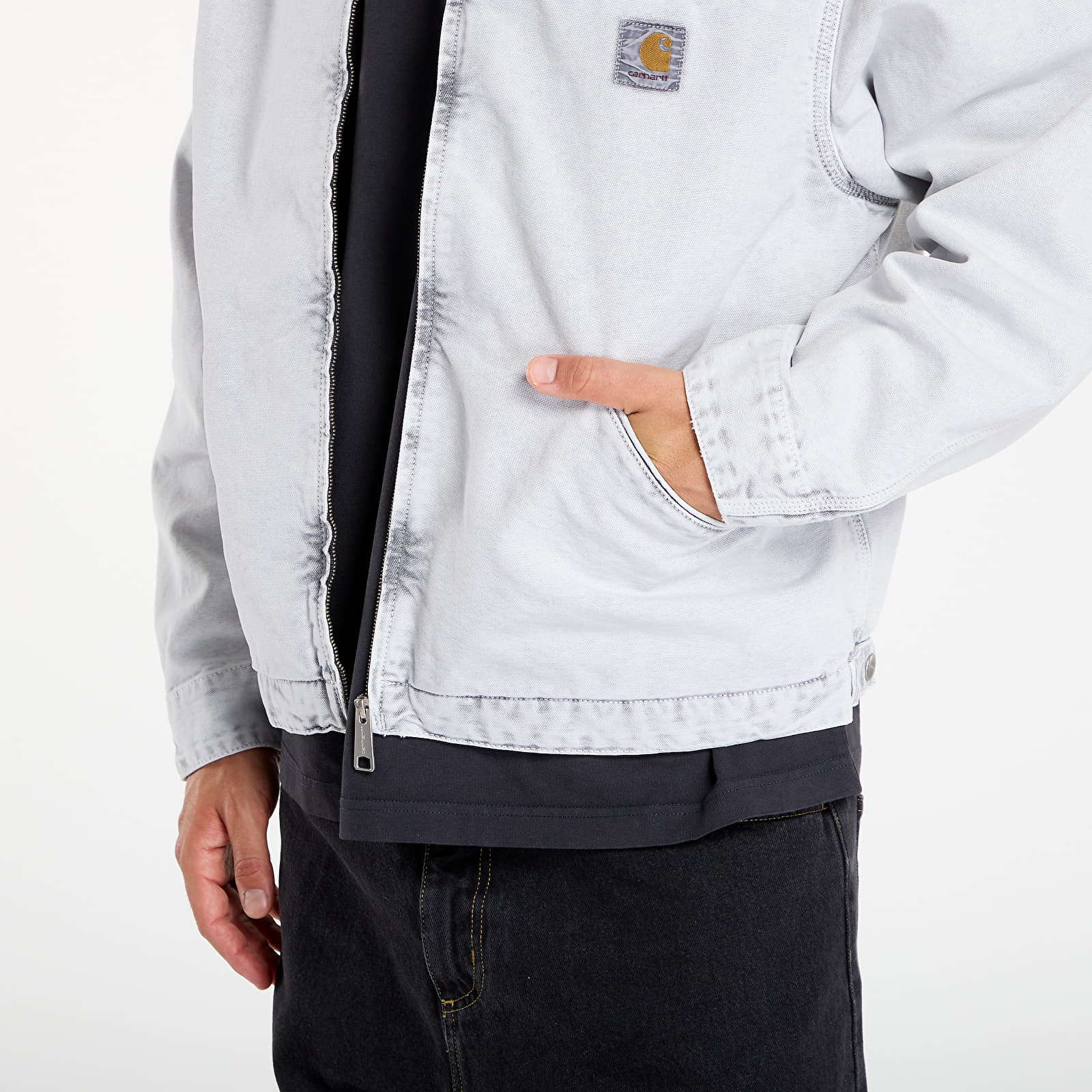 Jacken Carhartt WIP OG Detroit Jacket Black/ Black Chalk Wash