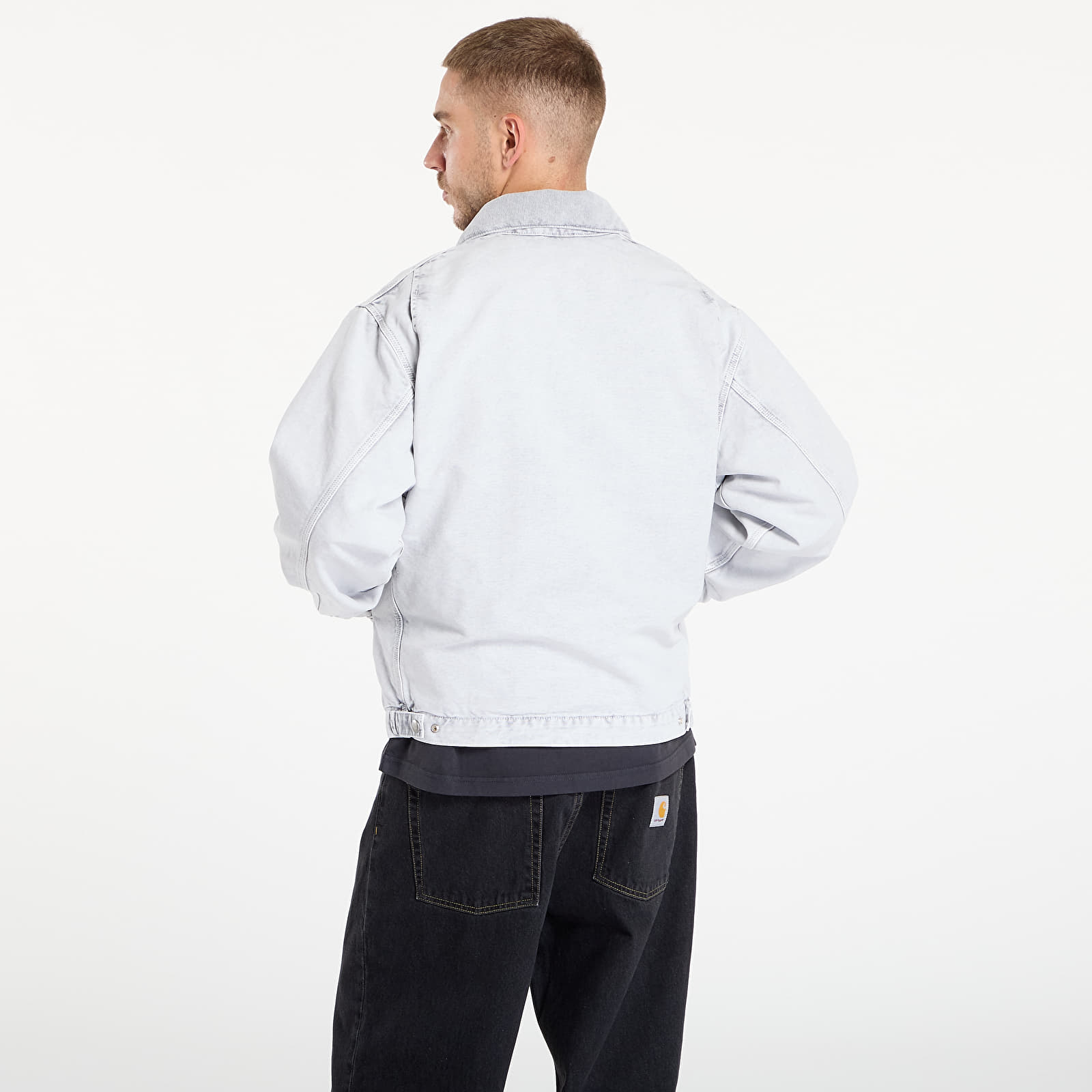 Jacken Carhartt WIP OG Detroit Jacket Black/ Black Chalk Wash