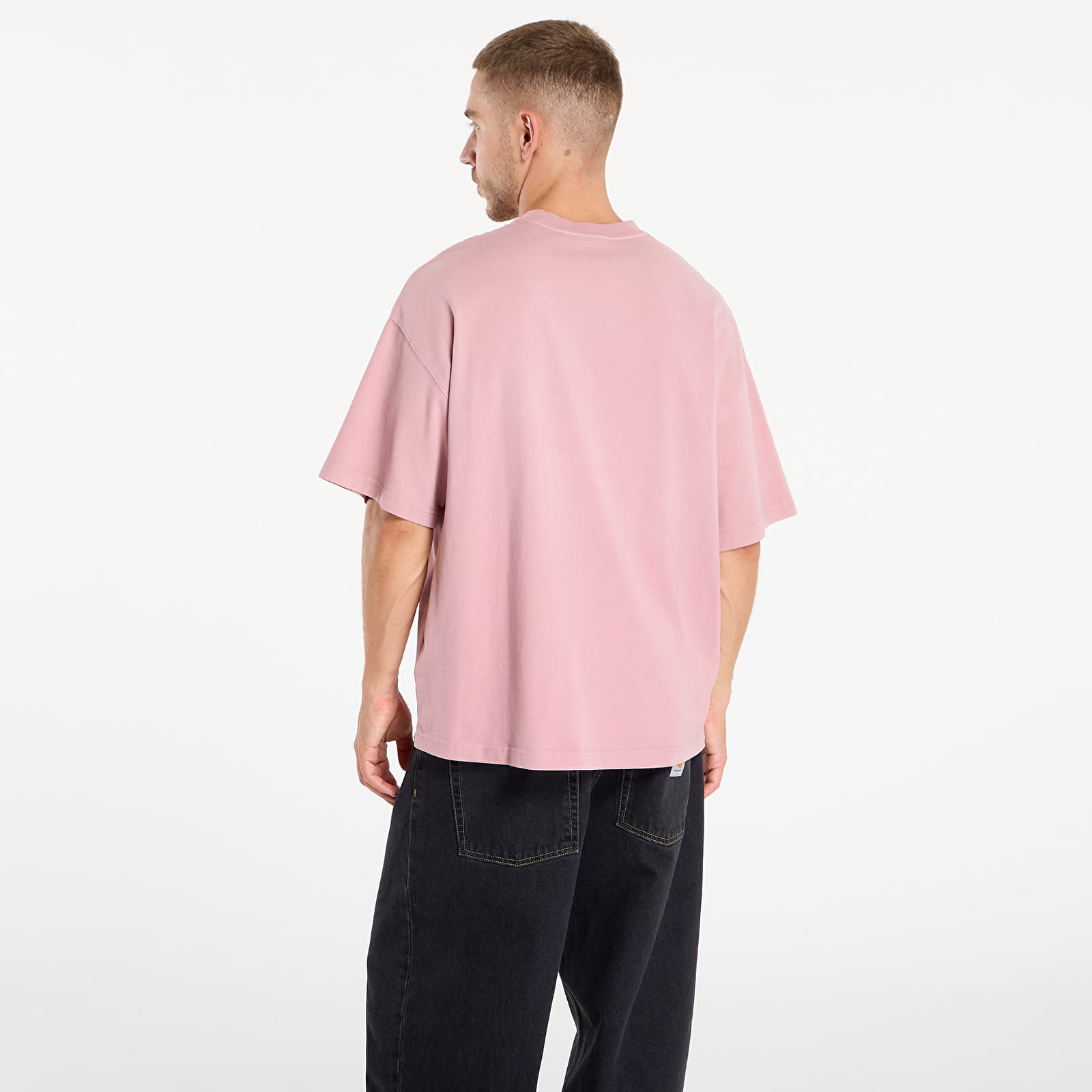 T-Shirts Carhartt WIP S/S Hudson Pocket T-Shirt Daphne Chalk Wash
