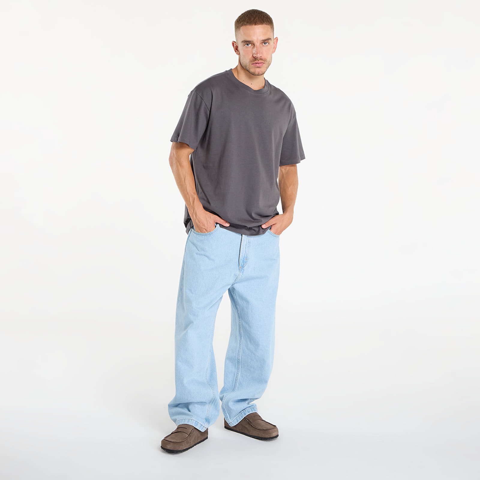 Jeans Carhartt WIP Brandon Pant Blue Heavy Stone Bleached