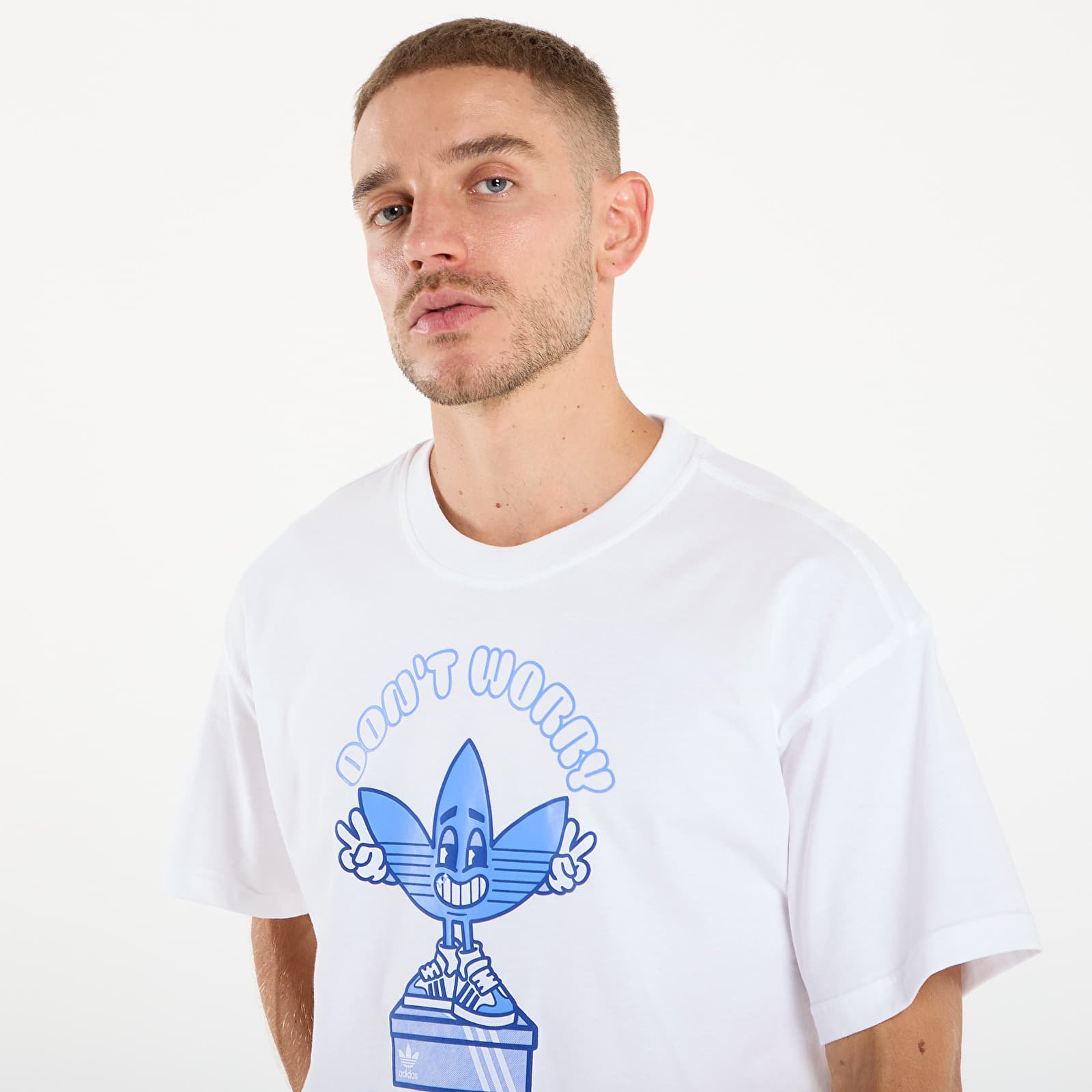 Pólók adidas Smile Treffy T White