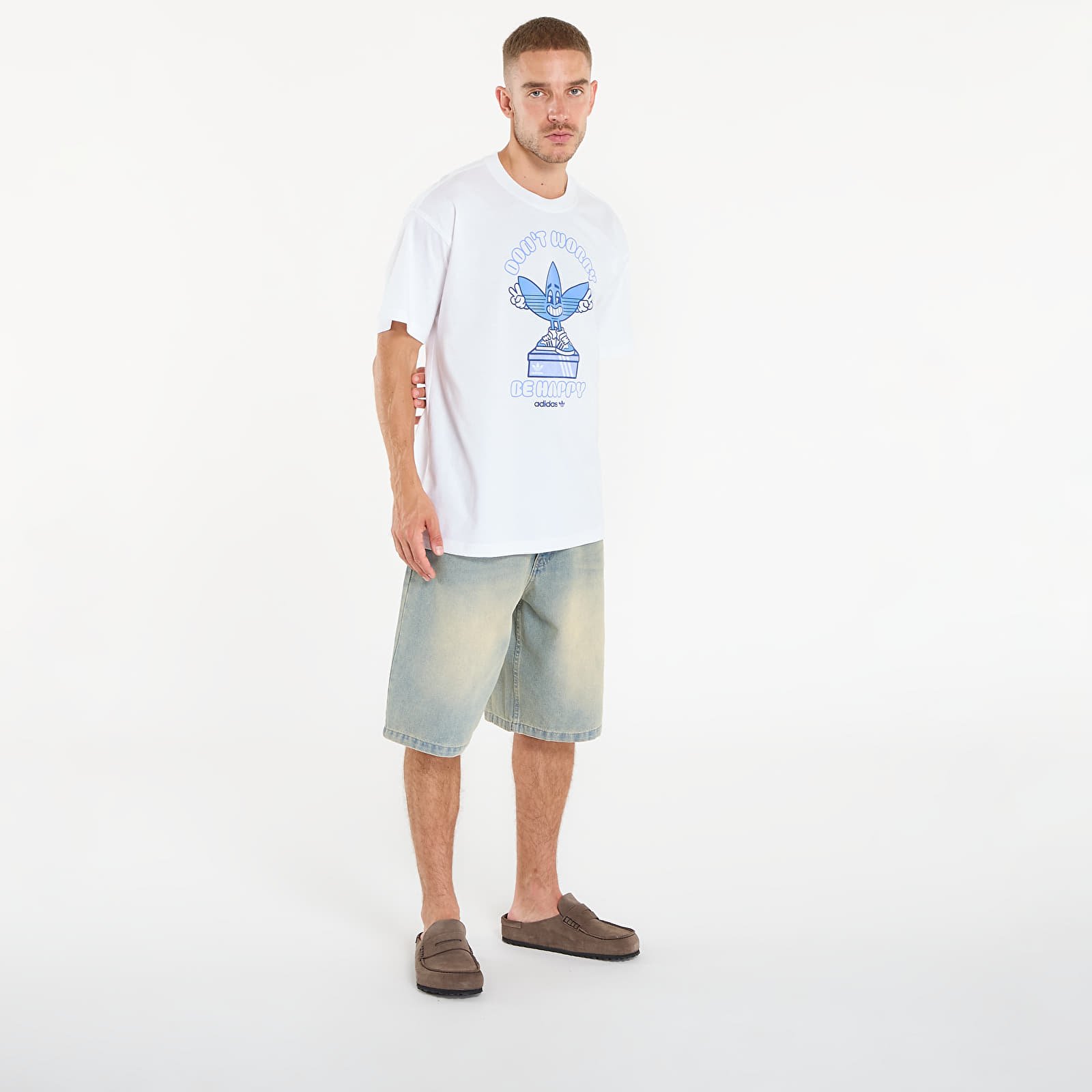 Pólók adidas Smile Treffy T White