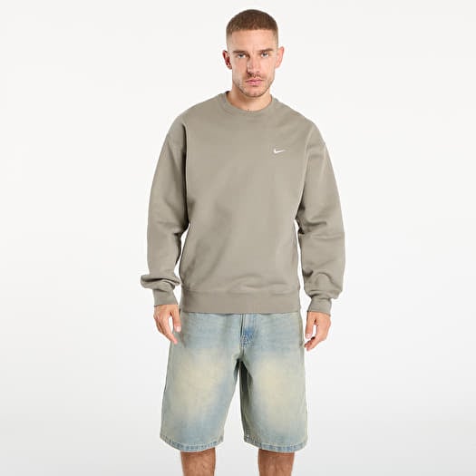 Sweatshirt Nike Solo Swoosh Men's Fleece Crew Light Army/ White