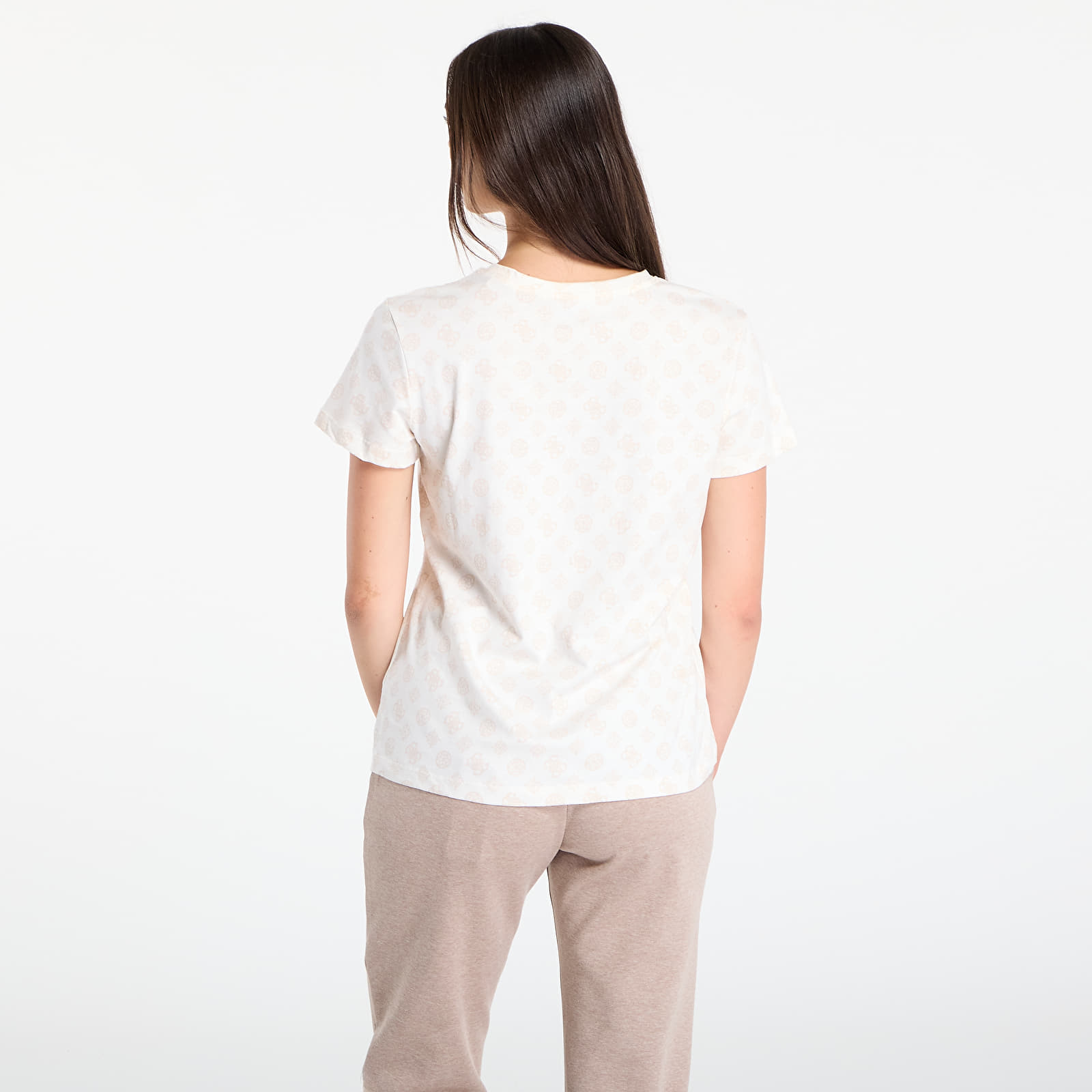 Тениски GUESS Gloria Peony Ss T-Shirt Beige