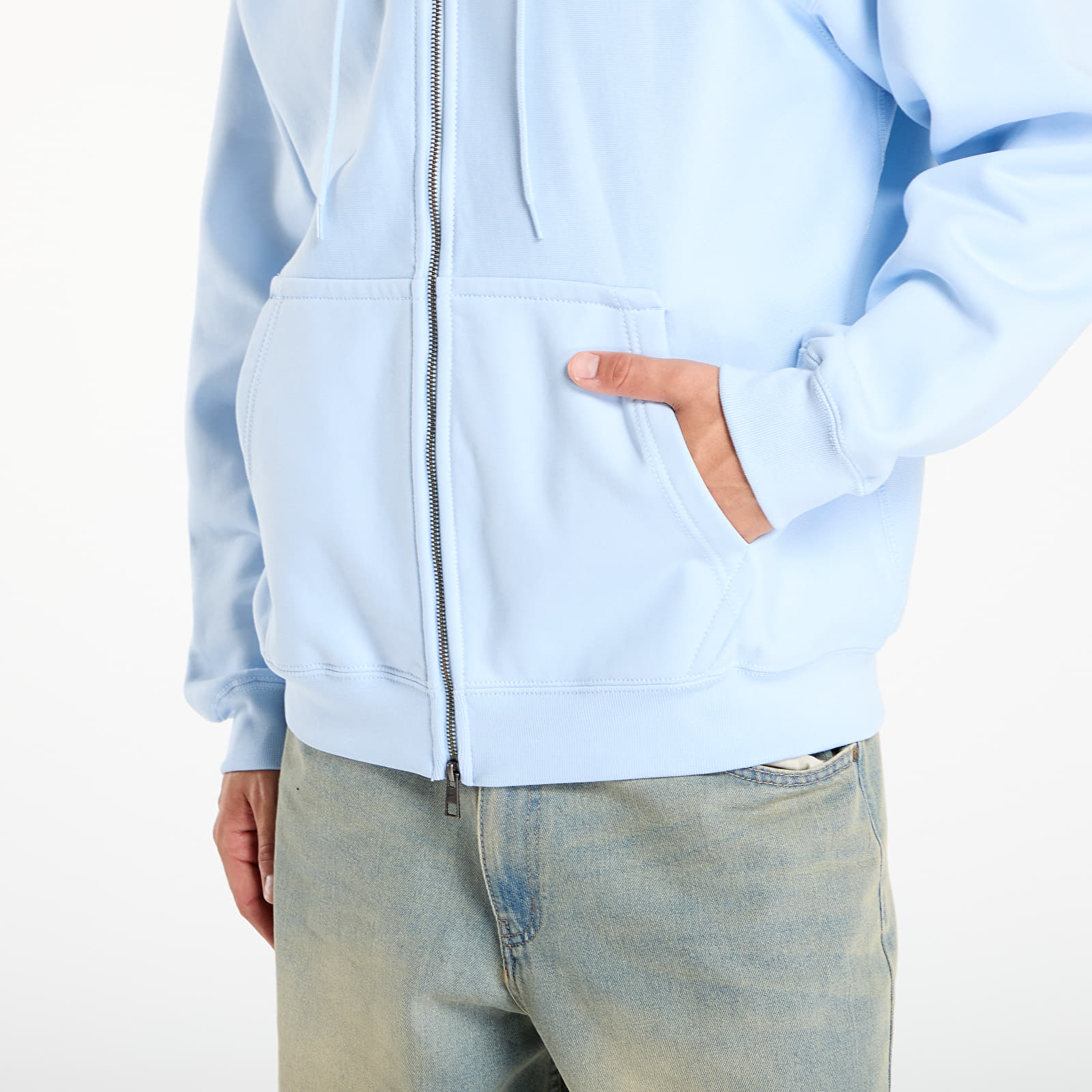 Hoodies voor heren Nike Solo Swoosh Men's Full-Zip Fleece Hoodie Celestine Blue/ Celestine Blue/ White