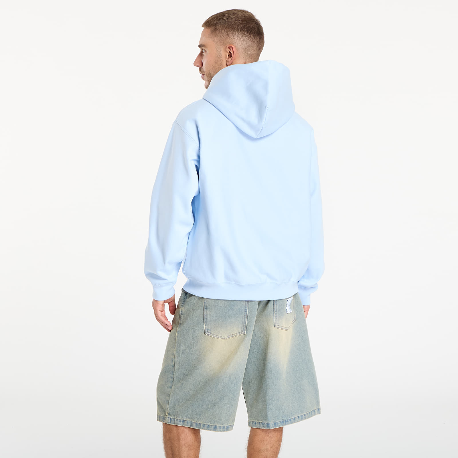 Hoodies voor heren Nike Solo Swoosh Men's Full-Zip Fleece Hoodie Celestine Blue/ Celestine Blue/ White
