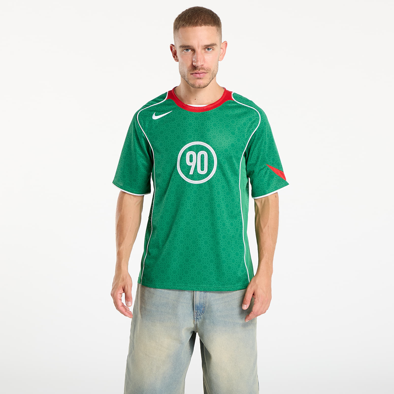 Φανελάκια Nike Total 90 Men's Dri-FIT Soccer Jersey Classic Green/ Sport Red/ White/ White S