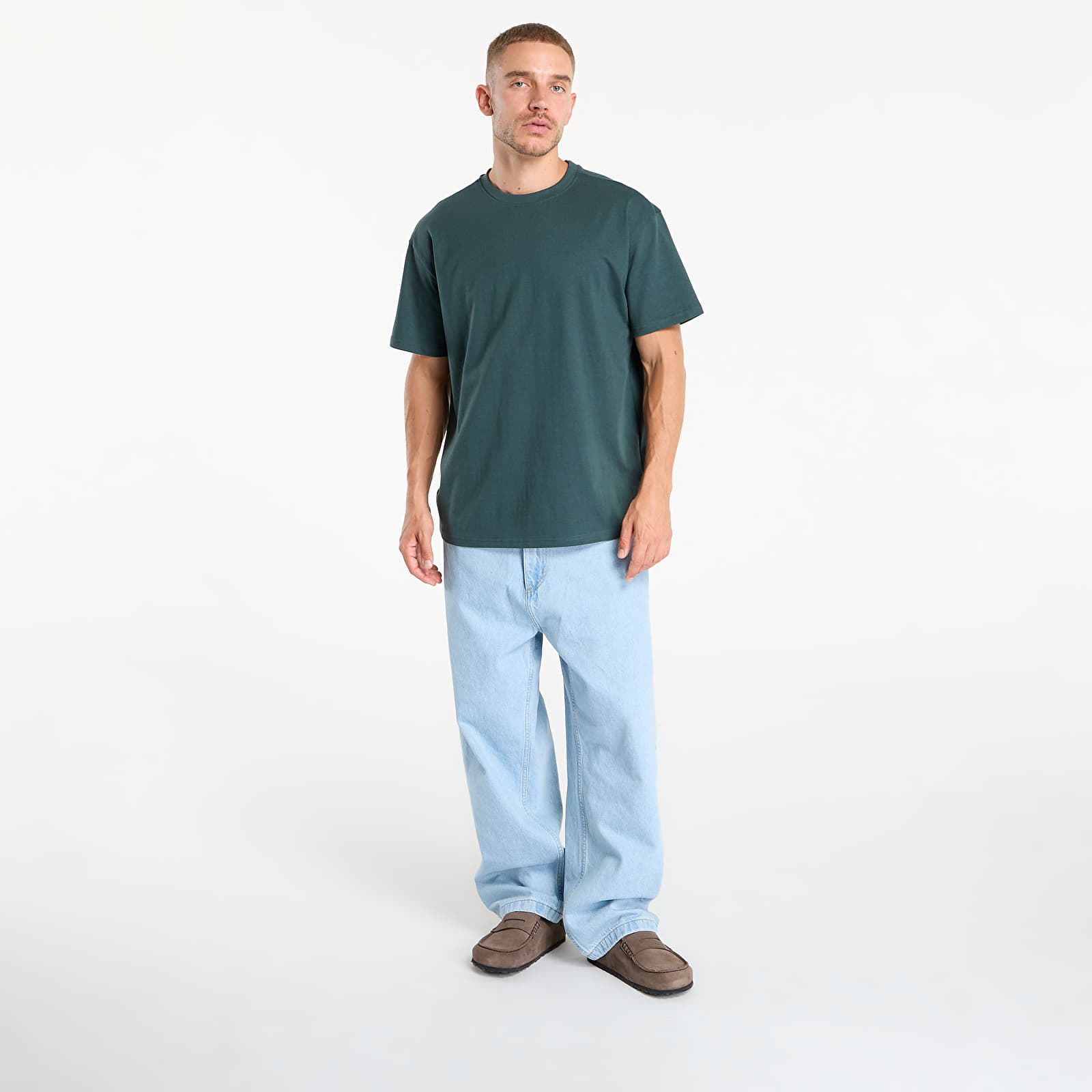 T-Shirts Urban Classics Heavy Oversized Tee Bottle Green