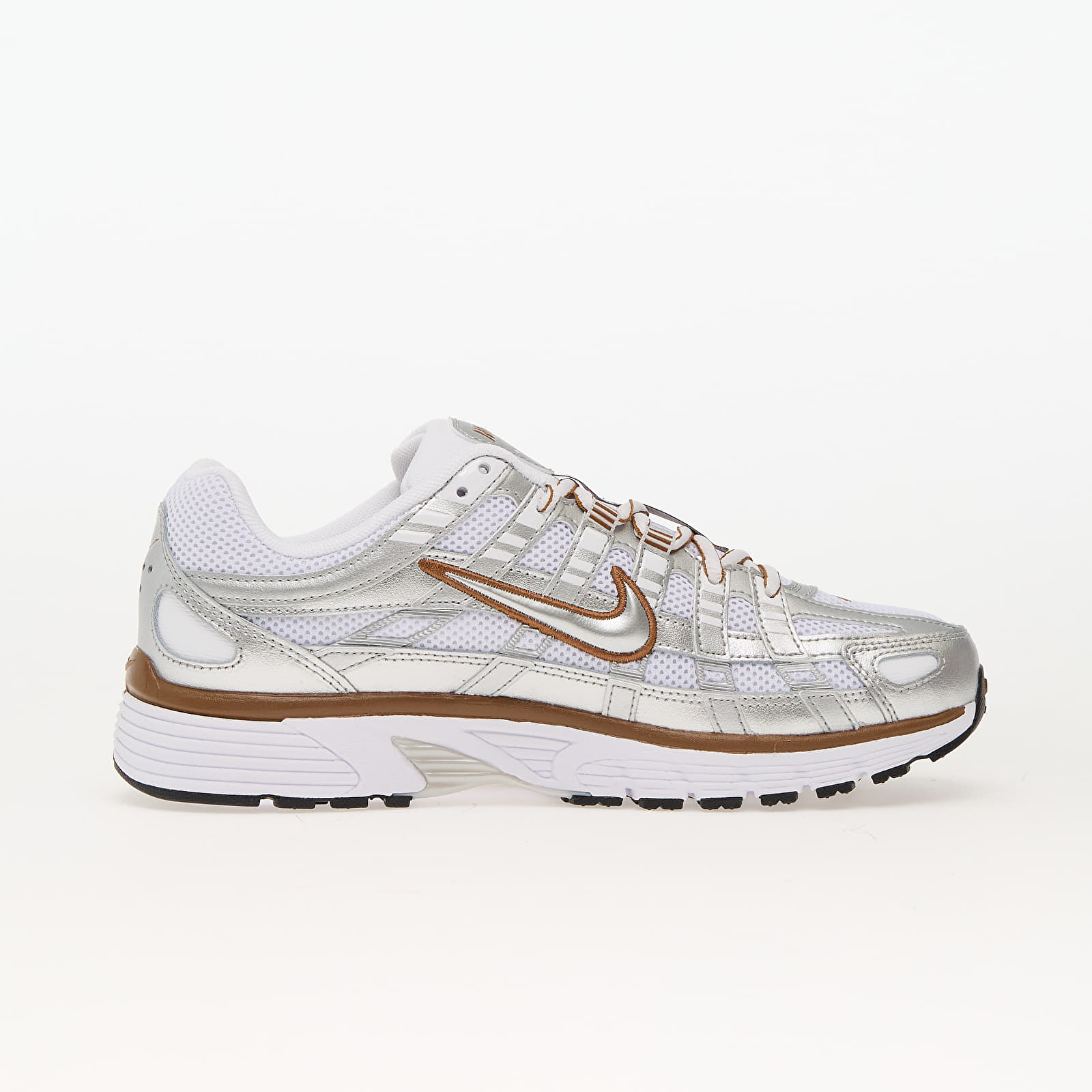 Women's sneakers and shoes Nike W P-6000 White/ Metallic Silver-Lt British Tan-Sail