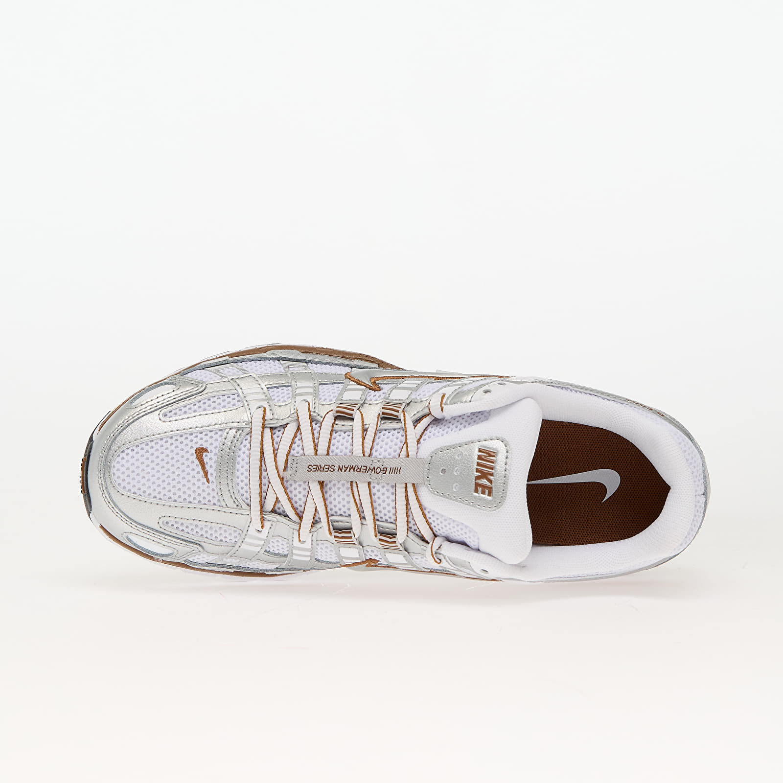 Women's sneakers and shoes Nike W P-6000 White/ Metallic Silver-Lt British Tan-Sail