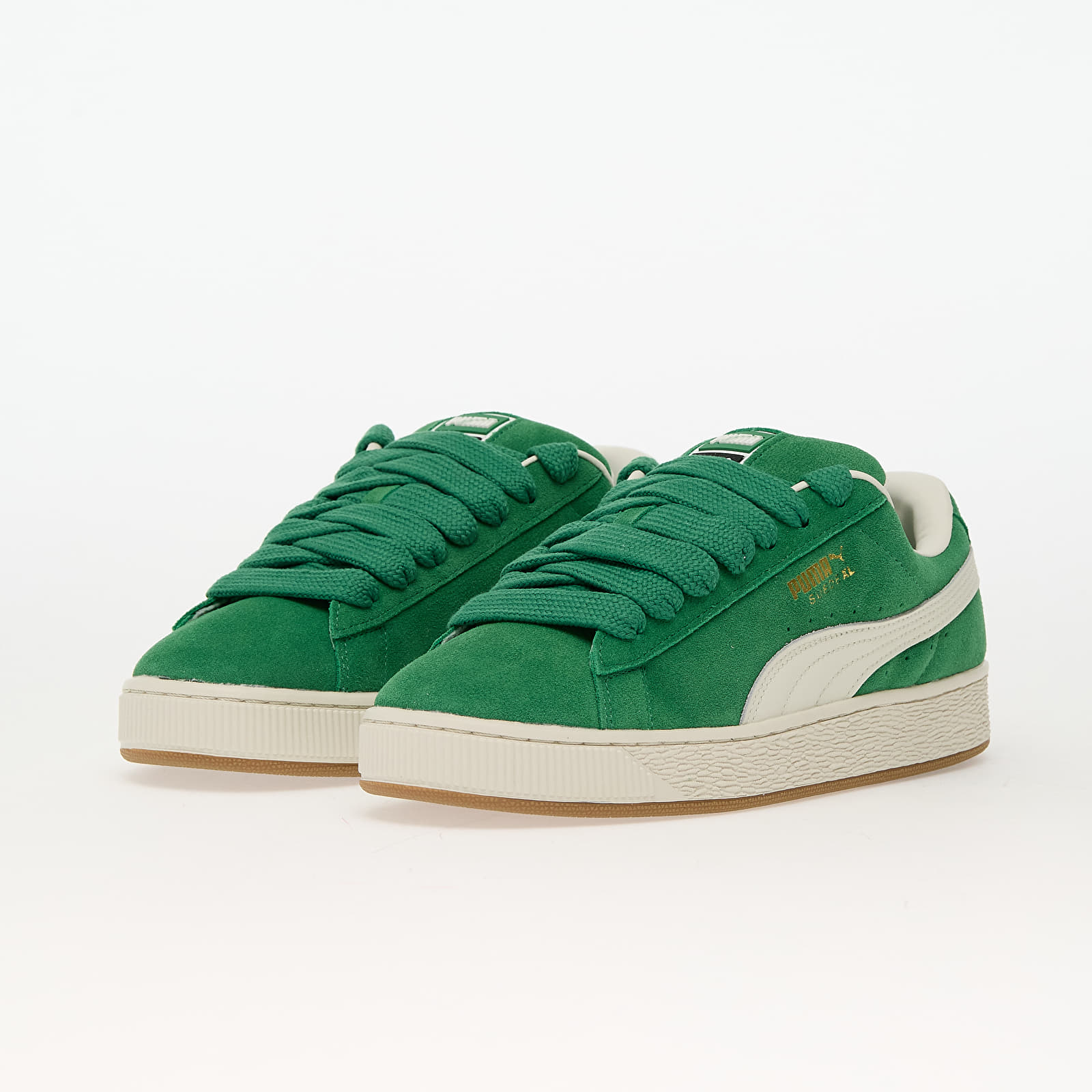 Men's sneakers and shoes Puma Suede XL Archive Green-Vapor Gray