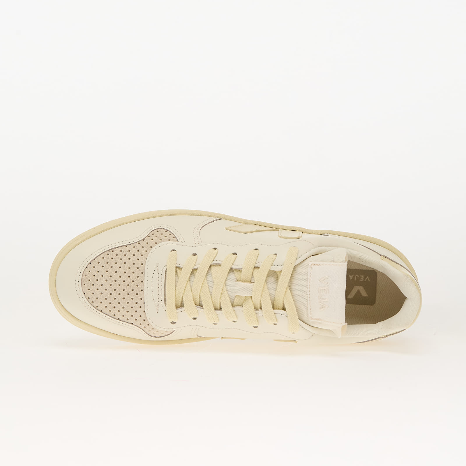 Men's sneakers and shoes Veja V-10 Leather Pure_Calcaire