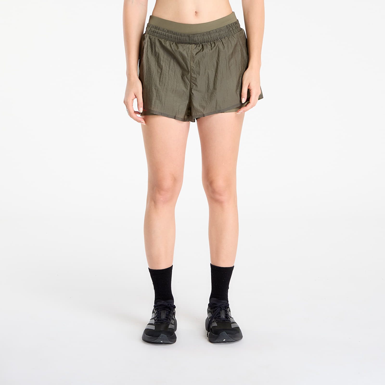 Женские шорты adidas Adi365 H.Koumori Running 2-In-1 Shorts Olive Strata