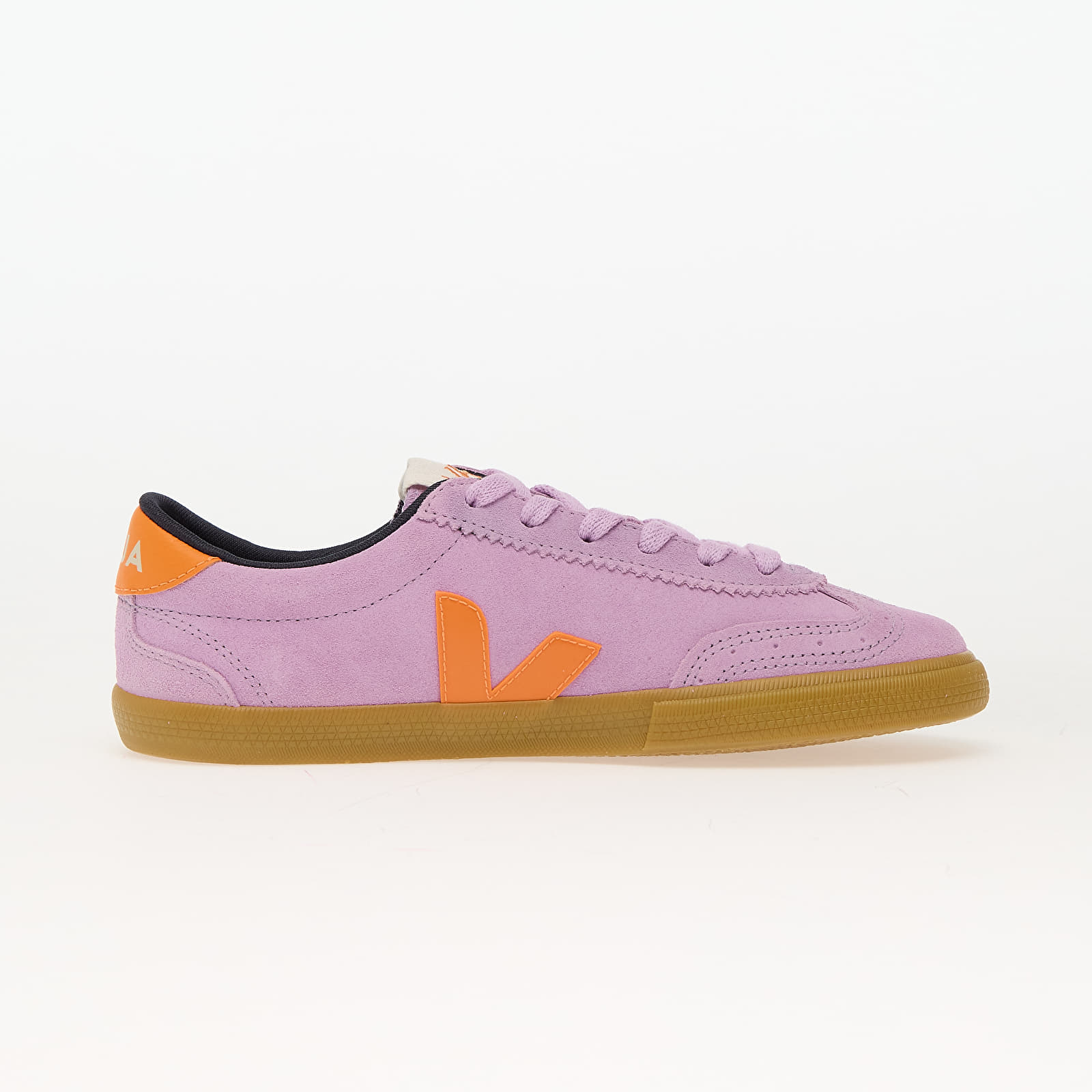 Women's sneakers and shoes Veja W Volley Suede Orchid_Fury_Natural