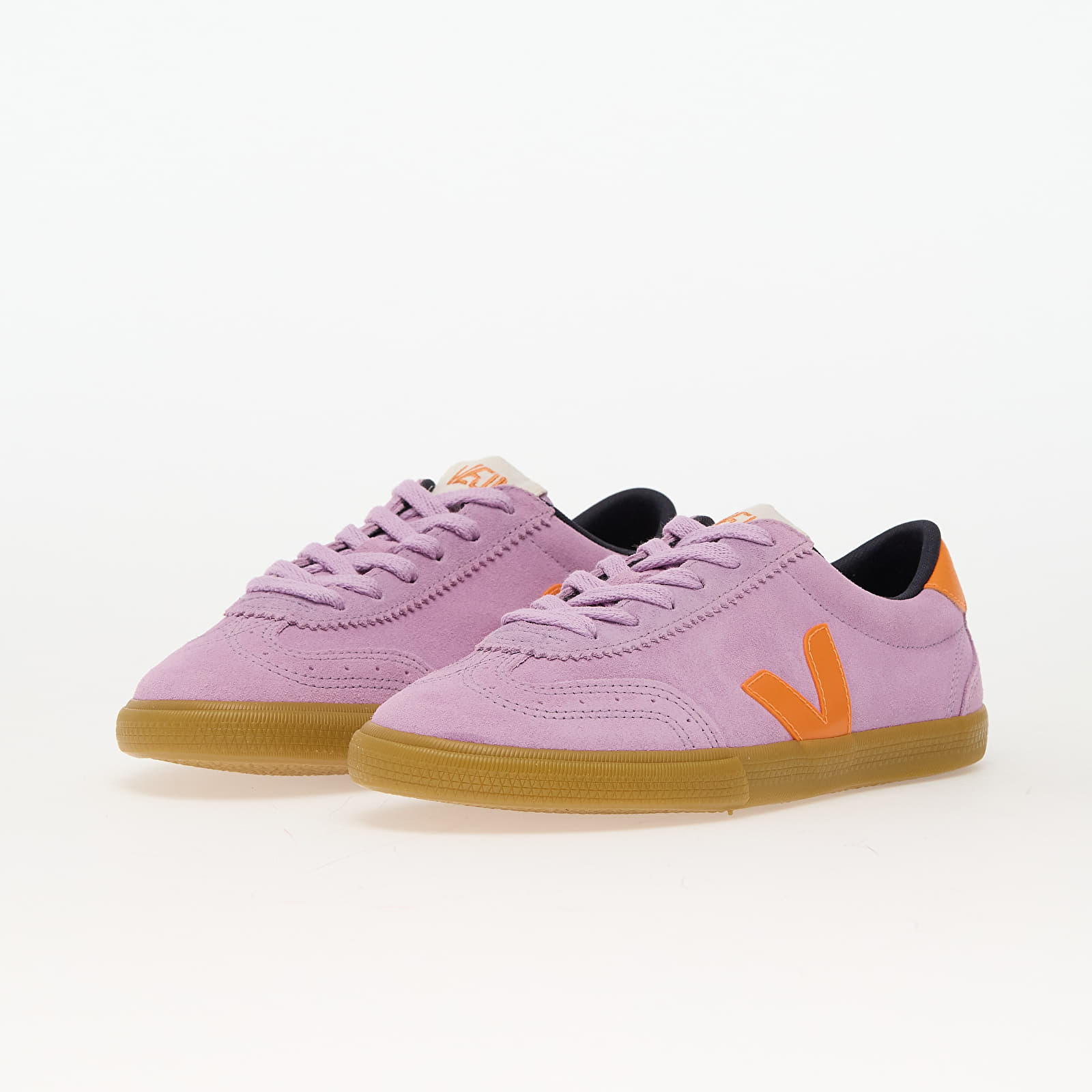 Women's sneakers and shoes Veja W Volley Suede Orchid_Fury_Natural