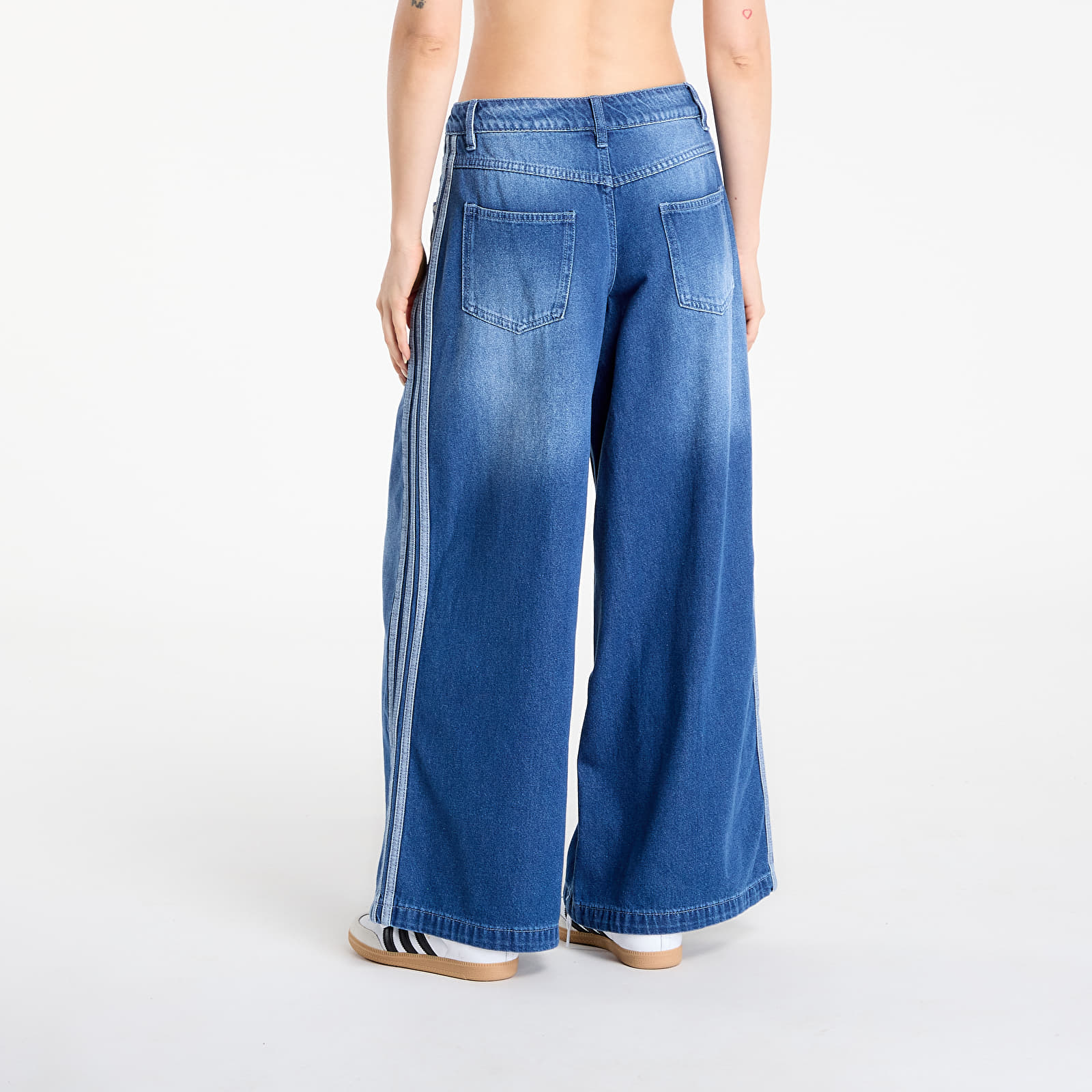 Women's jeans adidas Adicolor Denim Adilenium Wide Pant Indigo Denim
