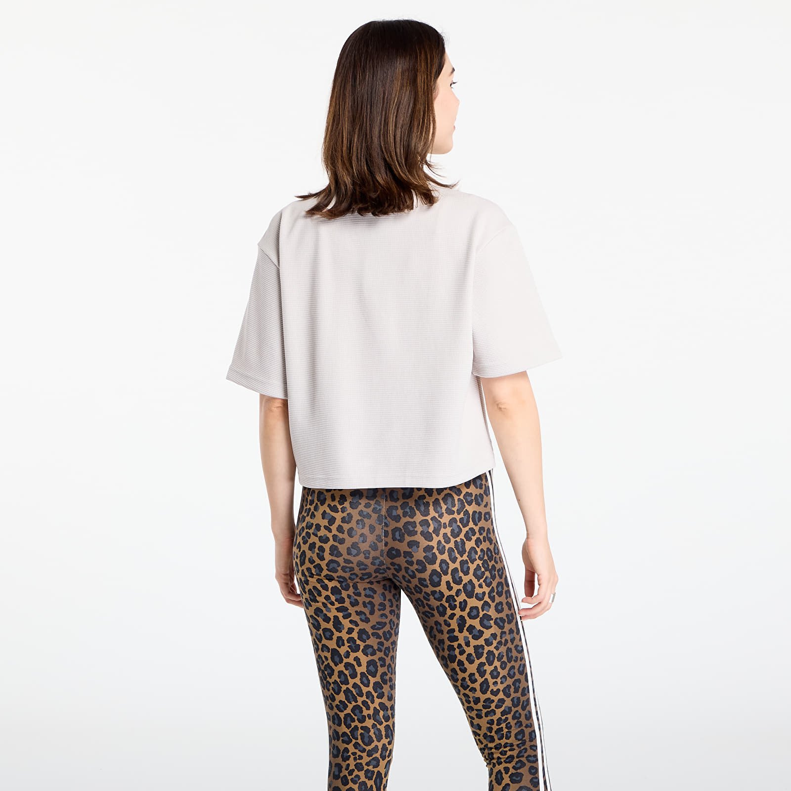 T-Shirts Frau adidas Yoga Motion Waffle T-Shirt Wonder Alumina