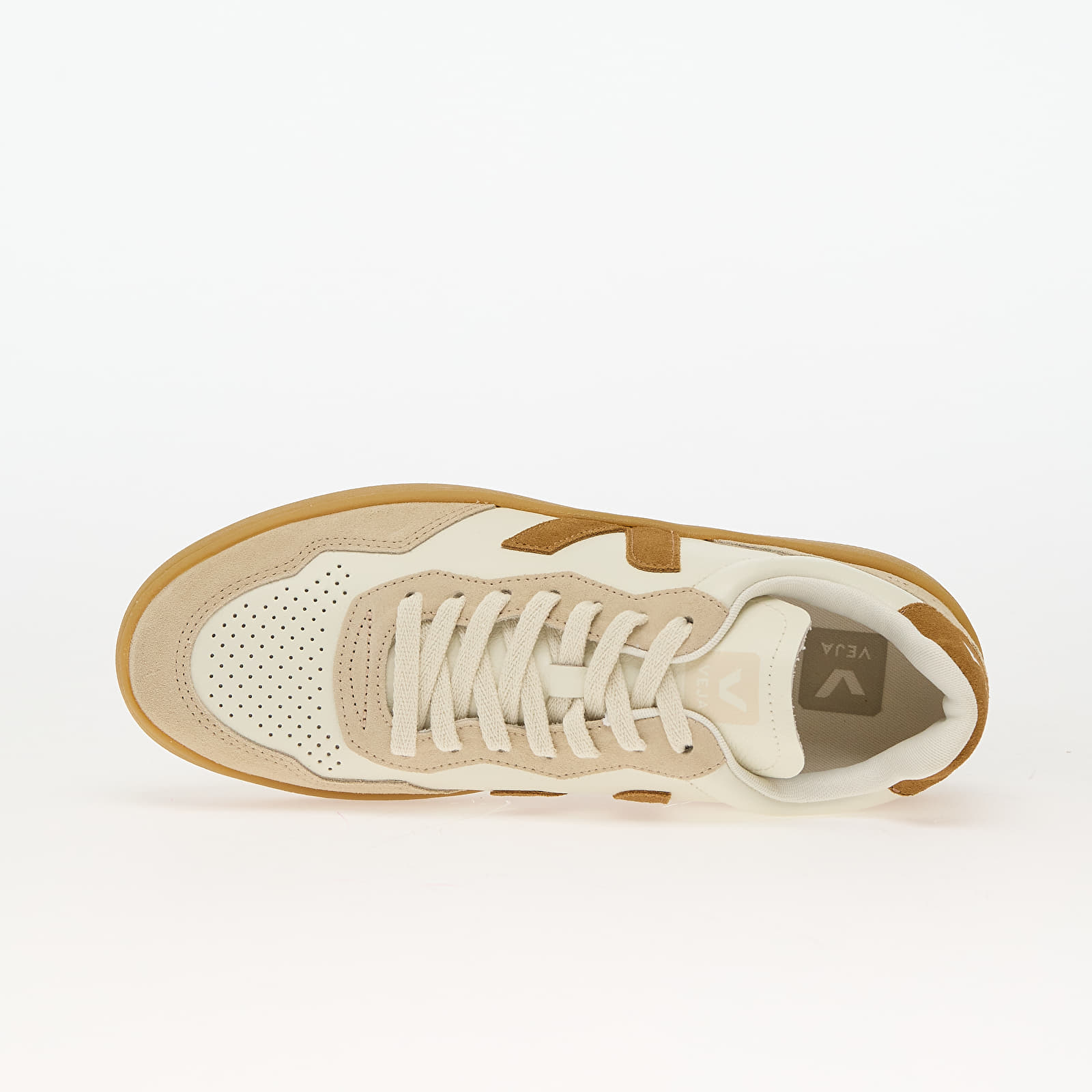 Men's sneakers and shoes Veja V-90 O.T. Pure_Camel_Alm_Natural