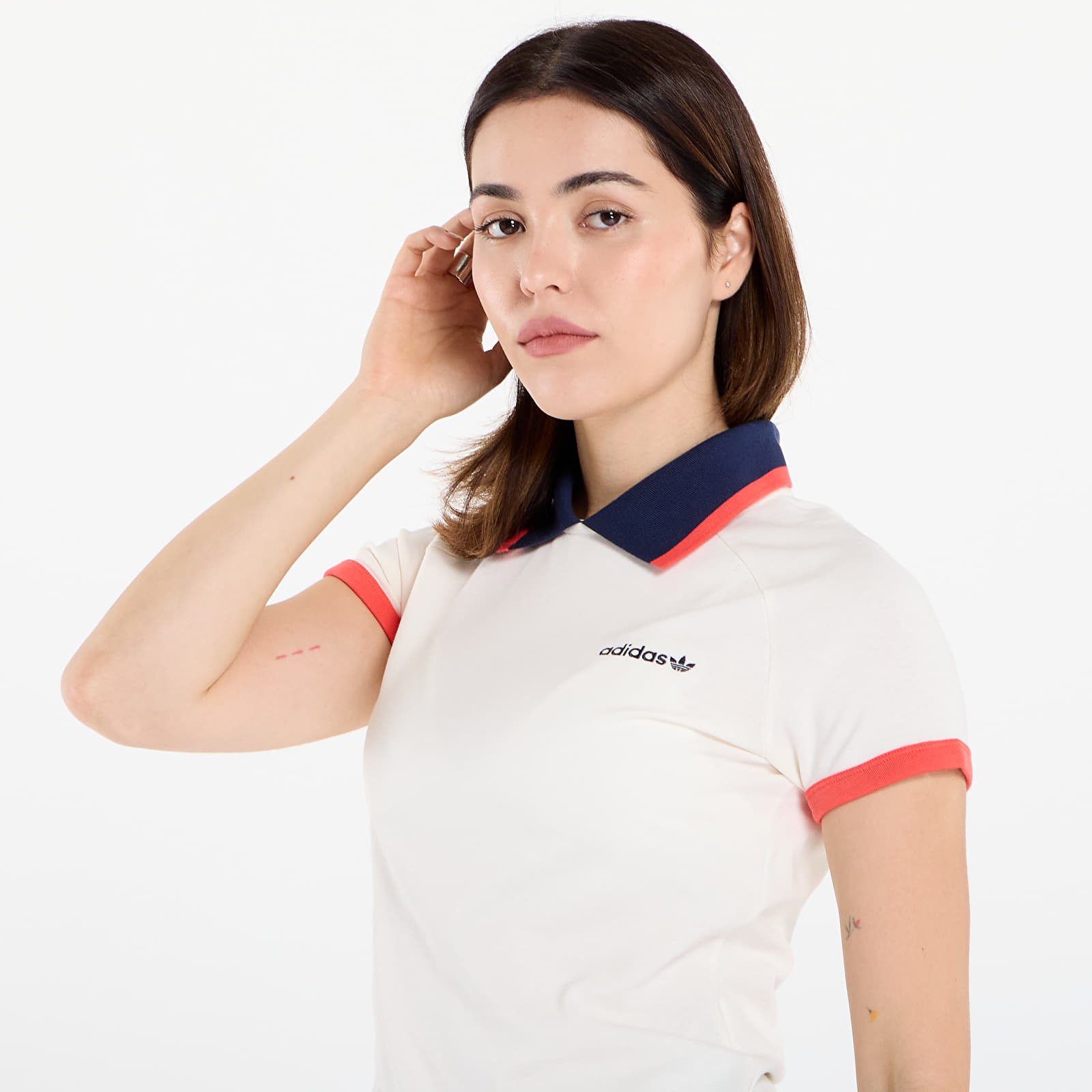 Women's Shirts adidas Polo Shirt Off White