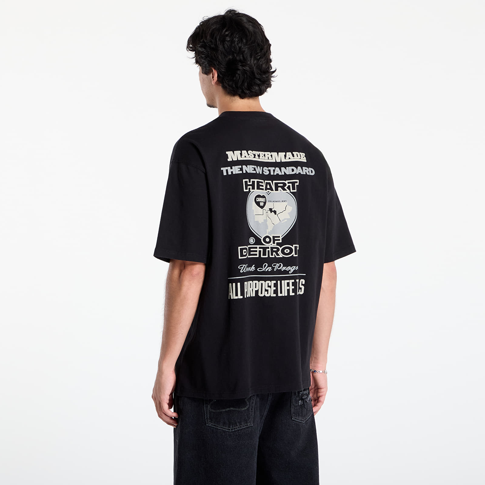 Men's T-shirts Carhartt WIP S/S Arcan T-Shirt Black Heavy Stone Wash