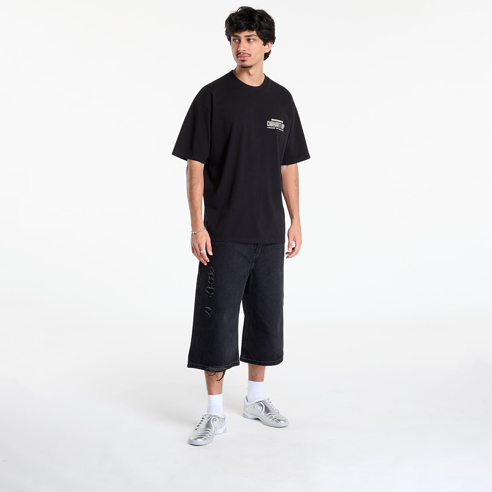 Men's T-shirts Carhartt WIP S/S Arcan T-Shirt Black Heavy Stone Wash