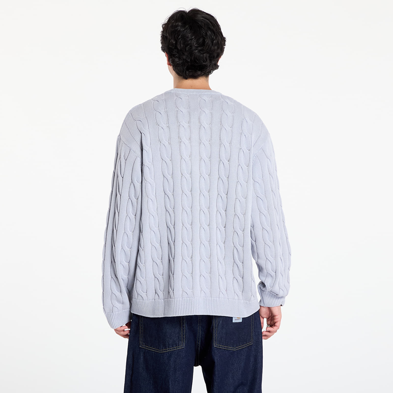 Kapuzenpullover und Sweatshirts für Männer Carhartt WIP Carter Cardigan Blue Fog Garment Dyed